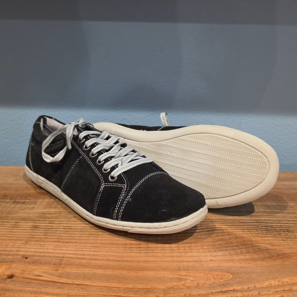 Sandro Moscoloni Mens Hash Sneakers Black Suede Contrast Stitch Size 10‎